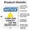 Signmission Floor Load Capacity, 7 in W x Rectangle, Plastic OS-2PACK-NS-P-710-V-12792 - alternate 3